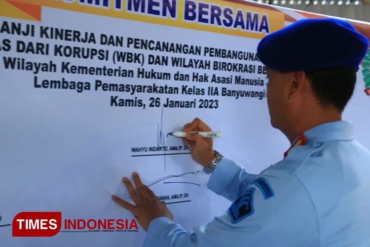 Lapas Banyuwangi Deklarasikan Pembangunan Zona Integritas Wilayah Bebas Korupsi