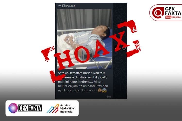CEK FAKTA: Hoaks, Prabowo Subianto Dirawat Setalah Berjoget di Istora Senayan