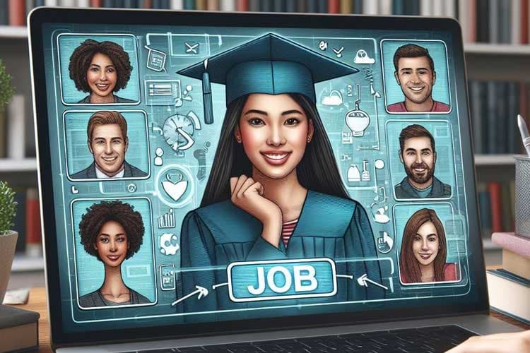 Ferienjob Marked with Red Flag