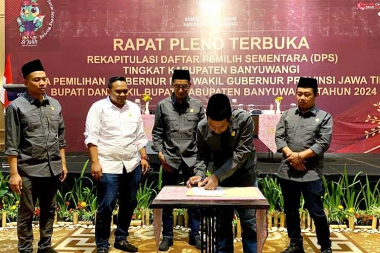 KPU Banyuwangi Tetapkan 1.350.080 DPS pada Pilkada 2024