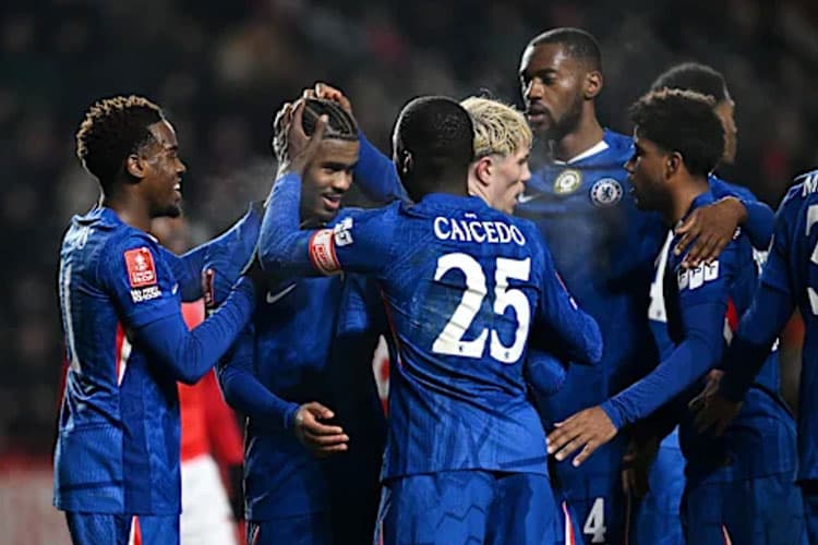 Lima Gol Chelsea Warnai Langkah ke Babak 4 Piala FA