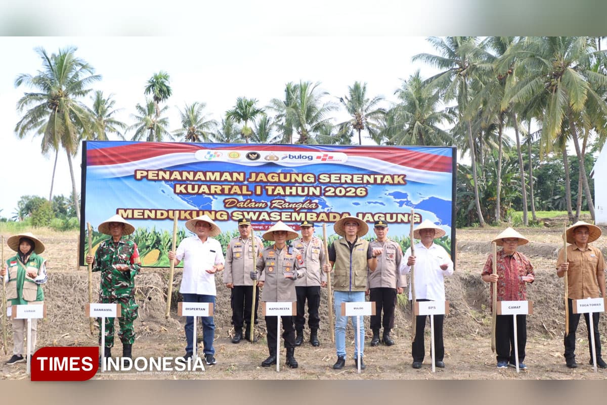 Kapolresta Banyuwangi Pimpin Tanam Jagung Serentak Kuartal I 2026